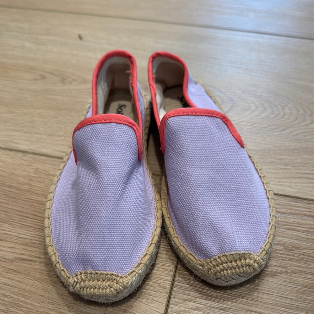 Lavender and Coral Espadrilles